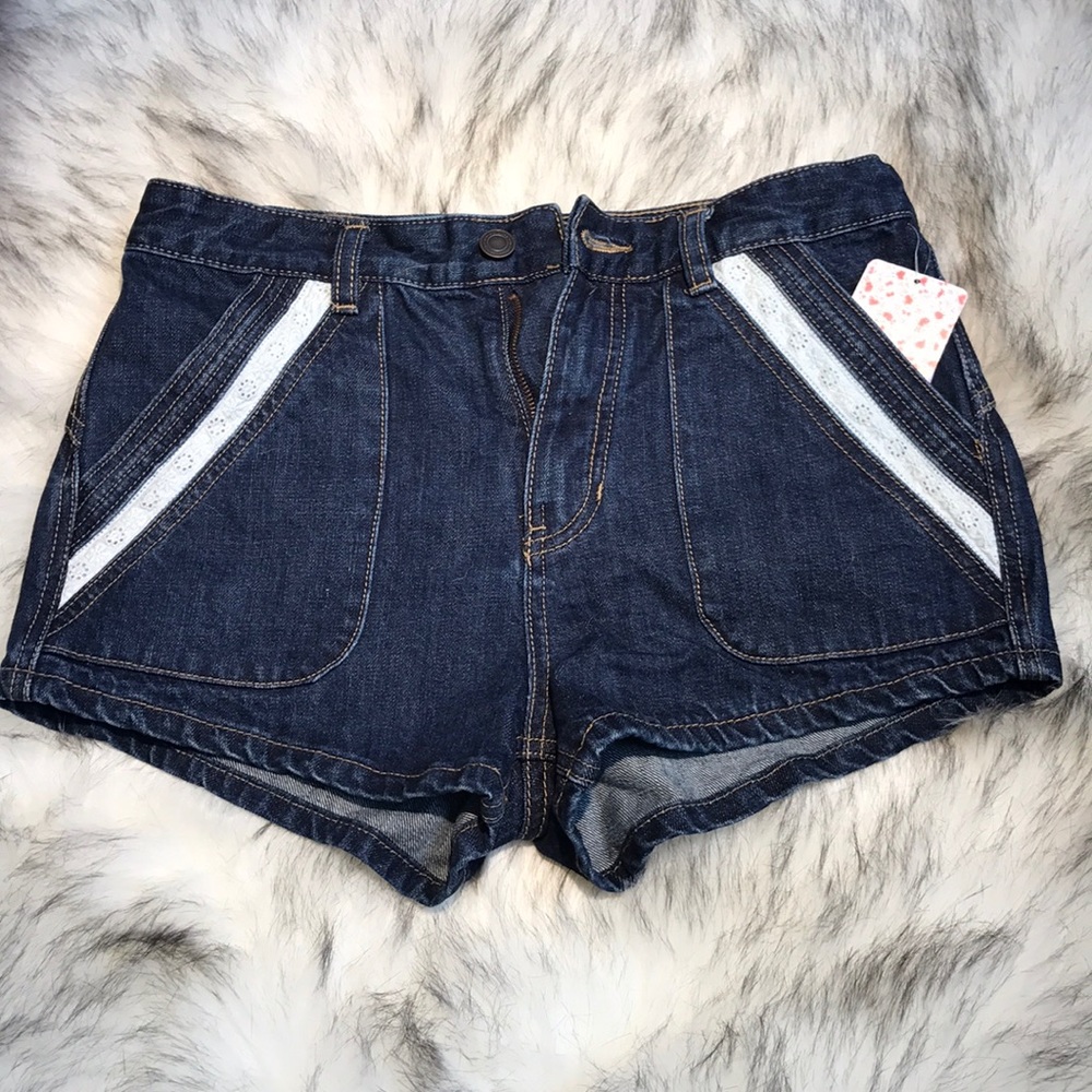Free people dark blue shorts size 27